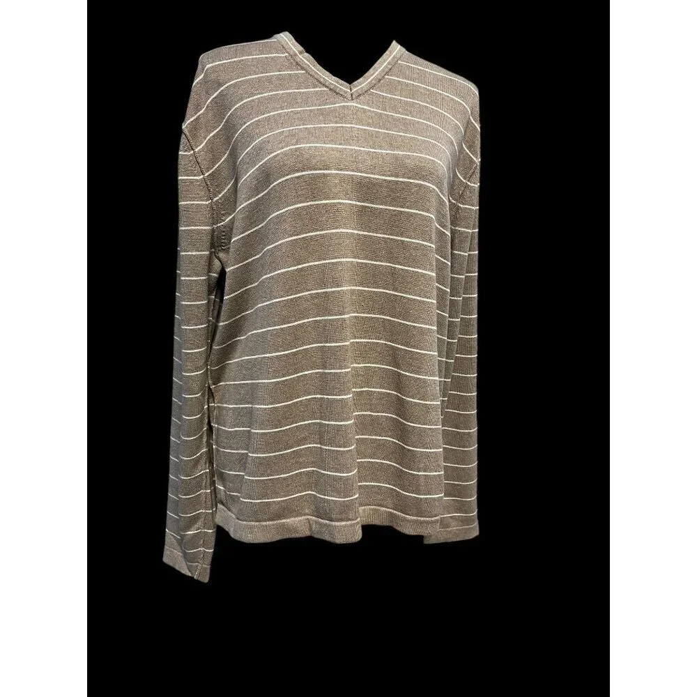 BANANA REPUBLIC MEN LONG SLEEVE SWEATER COTTON WORKATTIRE PREP LG